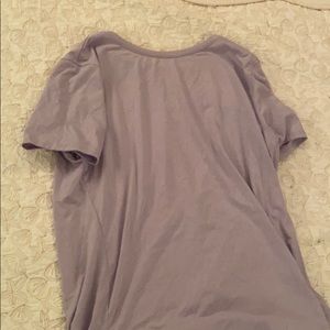 Purple athletic shirt